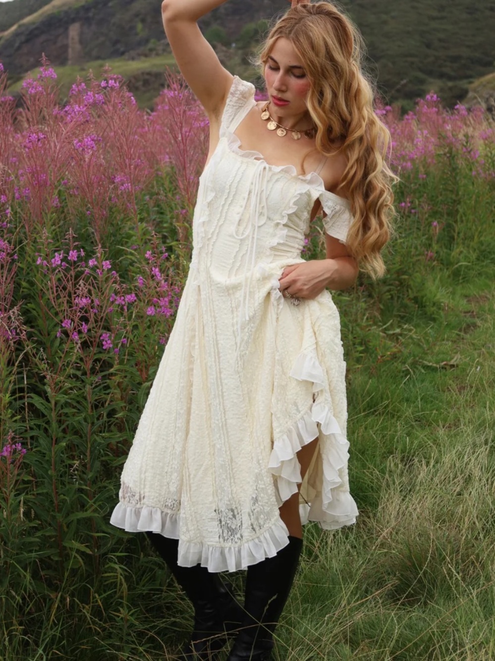 WILD ROSE & SPARROW The Ophelia Midi Dress